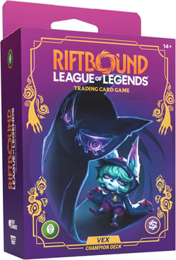 Starter pack pour le jeu de cartes à collectionner Riftbound : League of Legends - Champion Deck :Vex : Déchainement