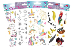 Tatouages temporaires Global Gift - 9x15 cm