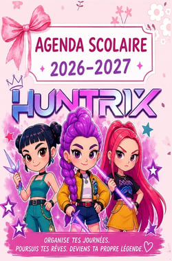 Agenda Scolaire 2026-2027 KPop Demon Hunters : Organisateur Hebdomadaire pour Filles et Adolescentes - Primaire, Collège et Lycée -...