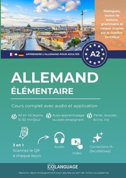 Allemand a2 elementaire: cours complet avec audio et application - apprenez l'allemand avec exercice