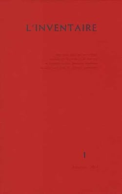 Inventaire n°1. Automne 2014