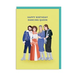 Carte de vœux Ohh Deer - ABBA Happy birthday dancing queen