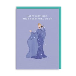 Carte de vœux Ohh Deer - Happy birthday your heart will go on Céline Dion