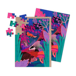 Carte de vœux Ohh Deer - Puzzle forêt