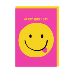 Carte de vœux Ohh Deer - Happy birthday smiley