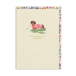 Carte de vœux Ohh Deer - To my favourite sausage