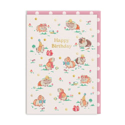Carte de vœux Ohh Deer - Happy birthday cochons d'Inde