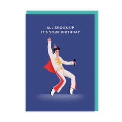 Carte de vœux Ohh Deer - All shook up it's your birthday Elvis