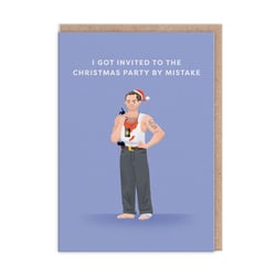 Carte de vœux Ohh Deer - I got invited to the Christmas party by mistake : Die Hard