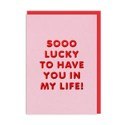 Carte de vœux Ohh Deer - So lucky to have you in my life!