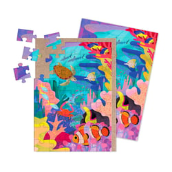 Carte de vœux Ohh Deer - Puzzle grande barrière de corail