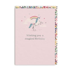 Carte de vœux Ohh Deer - Wishing you a magical birthday licorne