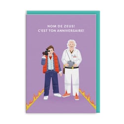 Carte de vœux Ohh Deer -  Nom de Zeus ! C'est ton anniversaire : Retour vers le futur