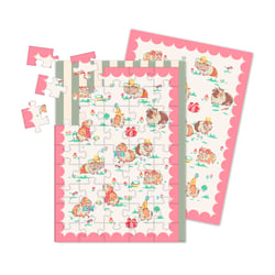 Carte de vœux Ohh Deer - Puzzle cochons d'Inde