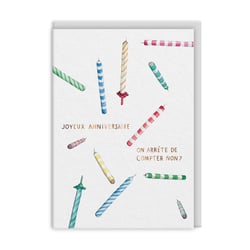 Carte de vœux Ohh Deer - Joyeux anniversaire, on arrête de compter, non ?