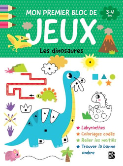 Mon premier bloc de jeux : Les dinosaures
