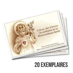 Carte enfant Jésus (vendues par lot de 20)