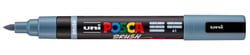 Marqueur Posca - Pointe brush moyenne - Gris ardoise - PC5