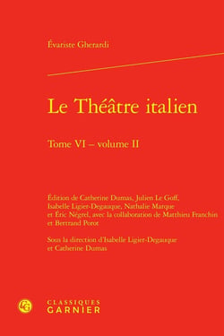 Le Théâtre italien Tome 6, volume 2