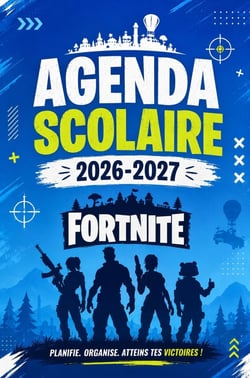 Agenda Scolaire 2026-2027 Édition Gamer : Planificateur scolaire 2026-2027 avec couverture style blocs, aventure et jeu vidéo - Pour...