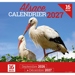 Calendrier 2026-2027 - 16 mois - Alsace
