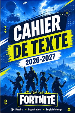 Cahier de Texte 2026 2027 - École Primaire : Cahier de devoirs pour enfants du primaire - CP, CE1, CE2, CM1 et CM2 - Leçons, devoirs,...