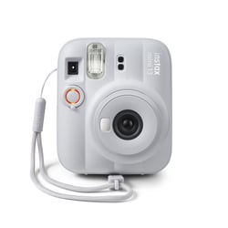 Pack Noël appareil photo instantané Fuji Film + 1 guirlande + 1 pack de film 10 vues - Instax mini 13 - Blanc argile