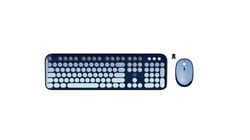 Clavier + souris sans fil Mobility Labs - Pure Color - Bleu