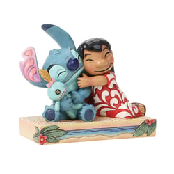 Figurine Enesco Disney Traditions - Lilo & Stitch - Lilo, Stitch et Scrump