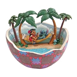 Figurine Enesco Disney Traditions - Disney Lilo & Stitch - Lilo & Stitch dans une noix de coco