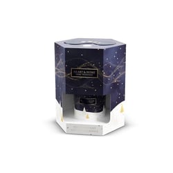 Set bougie Neige de minuit & masque pour dormir