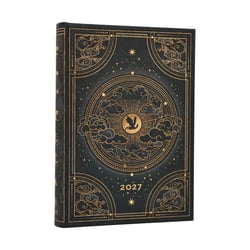 Agenda civil journalier 12 mois 2027 Paperblanks - Noir - 12,5 x 18 cm - Pénombre de Navarre