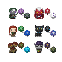 Mini figurine Funko POP! + dés - Dungeons & Dragons - Modèle aléatoire - Vendu à l'unité