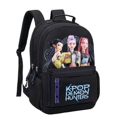 Sac à dos La Plume Dorée 43 cm - Noir - K-Pop Demon Hunters - 2 compartiments