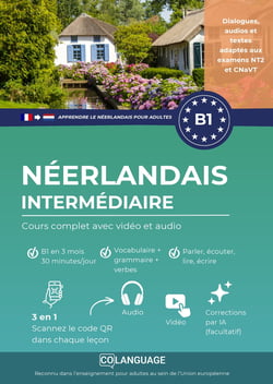 Apprendre le néerlandais B1 intermédiaire. Cours complet avec vidéo et audio