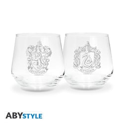 Lot de 2 verres Abystyle - Harry Potter - Gryffondor et Serpentard