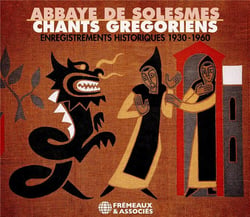 Chants grégoriens - Enregistrements historiques 1930-1960 - CD