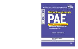 PAE ANNALES EVC MEDECINE GENERALE 2009-2026