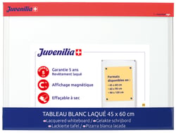 Tableau laqué magnétique cadre en aluminium Juvenilia - 45 x 60 cm