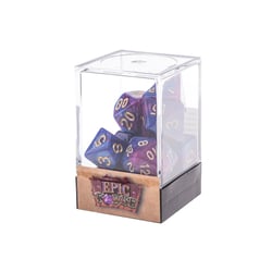 7 dés de jeu de rôle Epic Forge - Fusion Bleu Violet