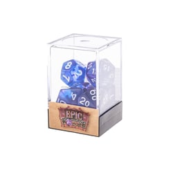 7 dés de jeu de rôle Epic Forge - Fusion Indigo Sea