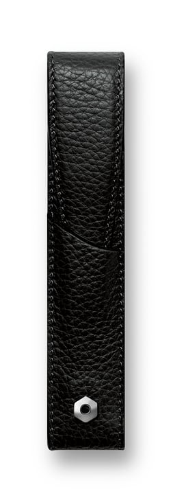 Etui pour stylo Léman en cuir Caran d'Ache - Noir