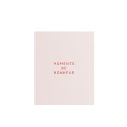 Livre d'or Exacompta - 100 pages tranche argent Bonheur - Rose poudré