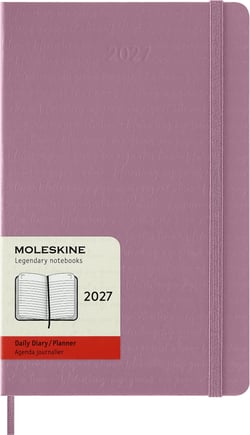 Agenda journalier 2027 Moleskine - Rose - 13 x 21 cm