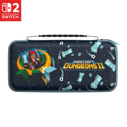 Housse de transport PlayTrek Turtle Beach - Minecraft Dungeons II - Noir - Pour Nintendo Switch 2