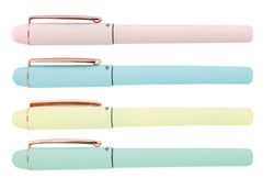 1 stylo plume - Bleu - Plumink irisé spécial gaucher - Plume moyenne - Ink - Coloris assortis
