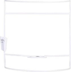 Carcasse en rilsan - Applique murale 1/2 - 20 cm - blanc 