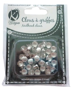 Clous à griffes - rond argent 8mm