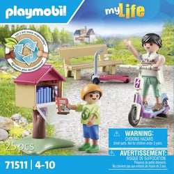 Playmobil® - Boîte à livres avec maman et enfant - 71511
