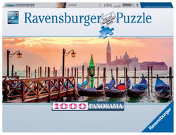Puzzle 1000 p - Gondoles à Venise (Panorama)